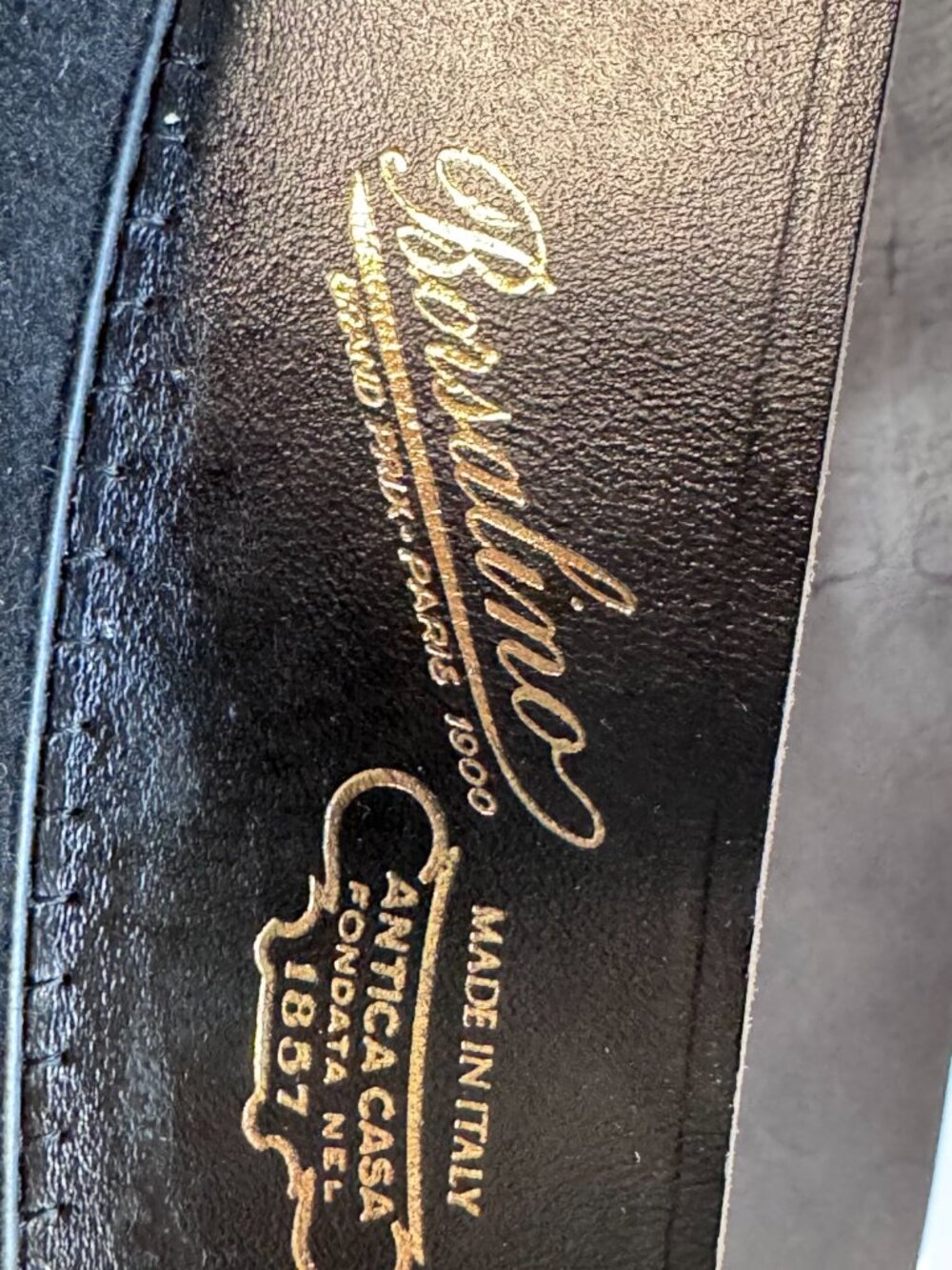 Borsalino Roma Black Fur Felt Fedora 7 3/8 NIB Vintage Deadstock Made In Italy - Picture 7 of 16